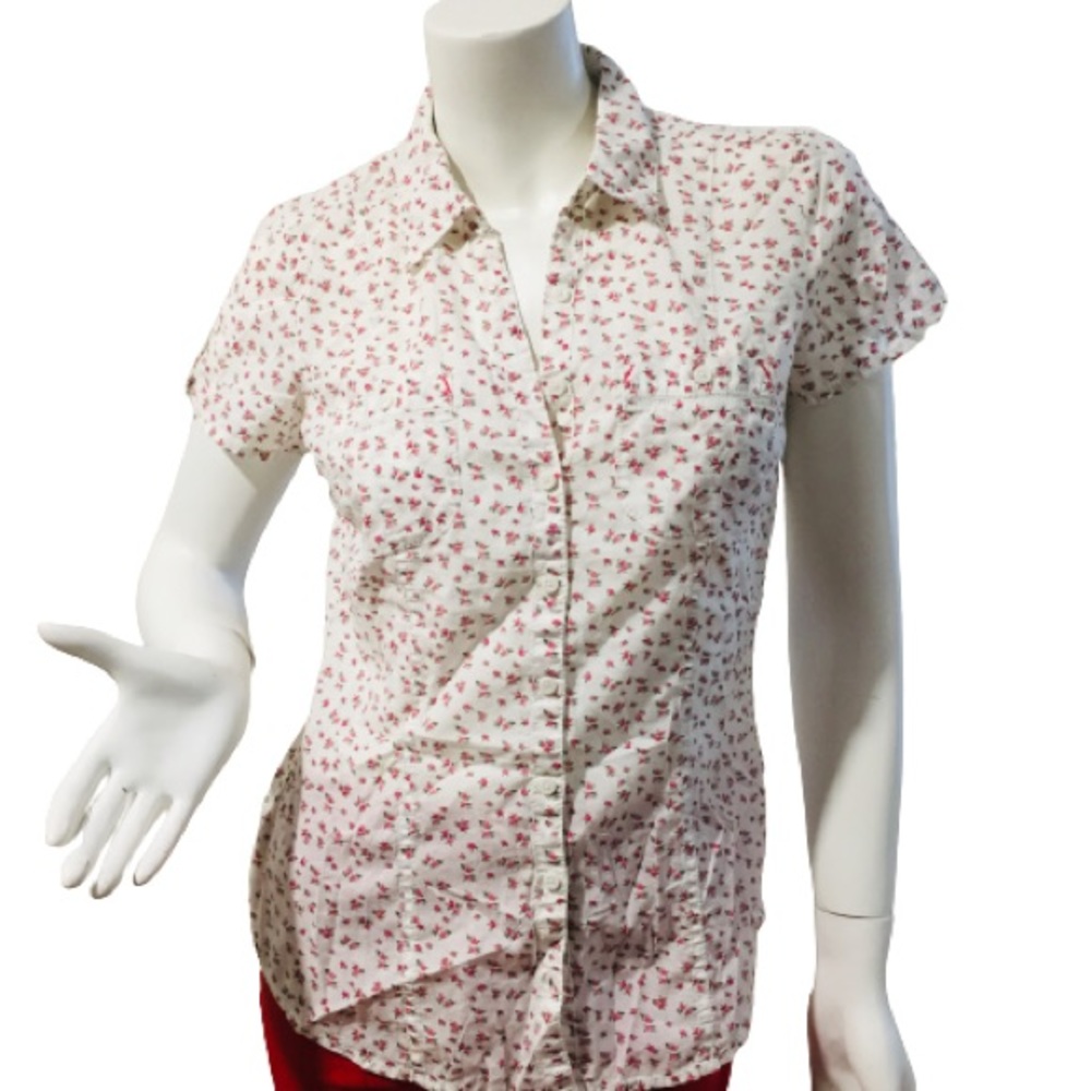 T.N.L White Floral Top